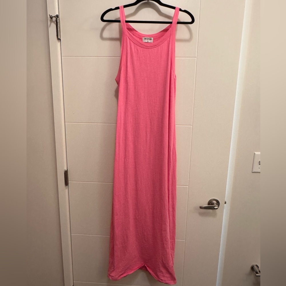 LNA ‘Candi’ Pink Front Slit Maxi Dress Sz. Large